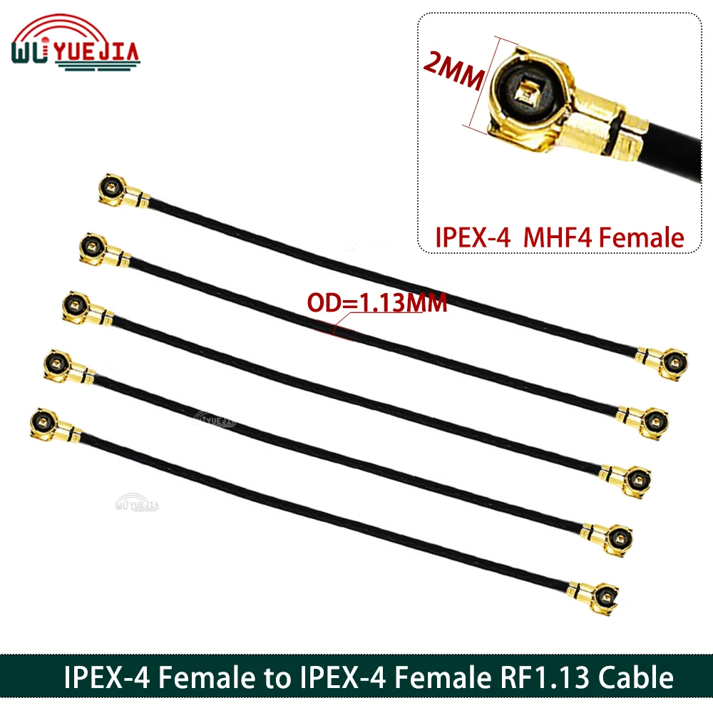 

5Pcs/Lot U.F.L IPX MHF4 Cable IPEX4 Female to IPEX-4 Female Jack Connector U.fl RF1.13 Coaxial Jumper WIFI 3G 4G Extension Cable