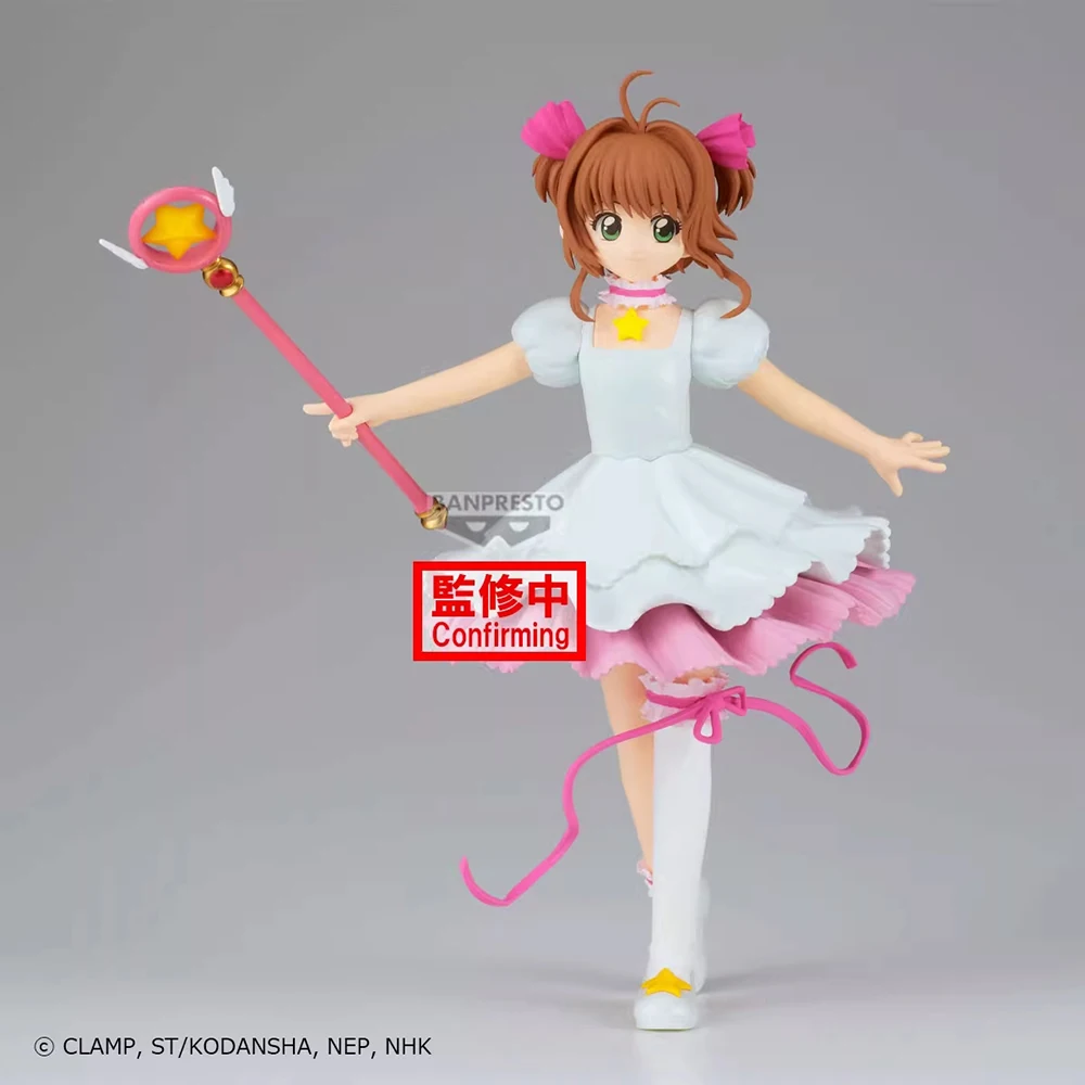 Original Banpresto Card Captor Sakura Kinomoto Sakura 20Cm Kawaii Action Figure Anime Model Collectible Toys