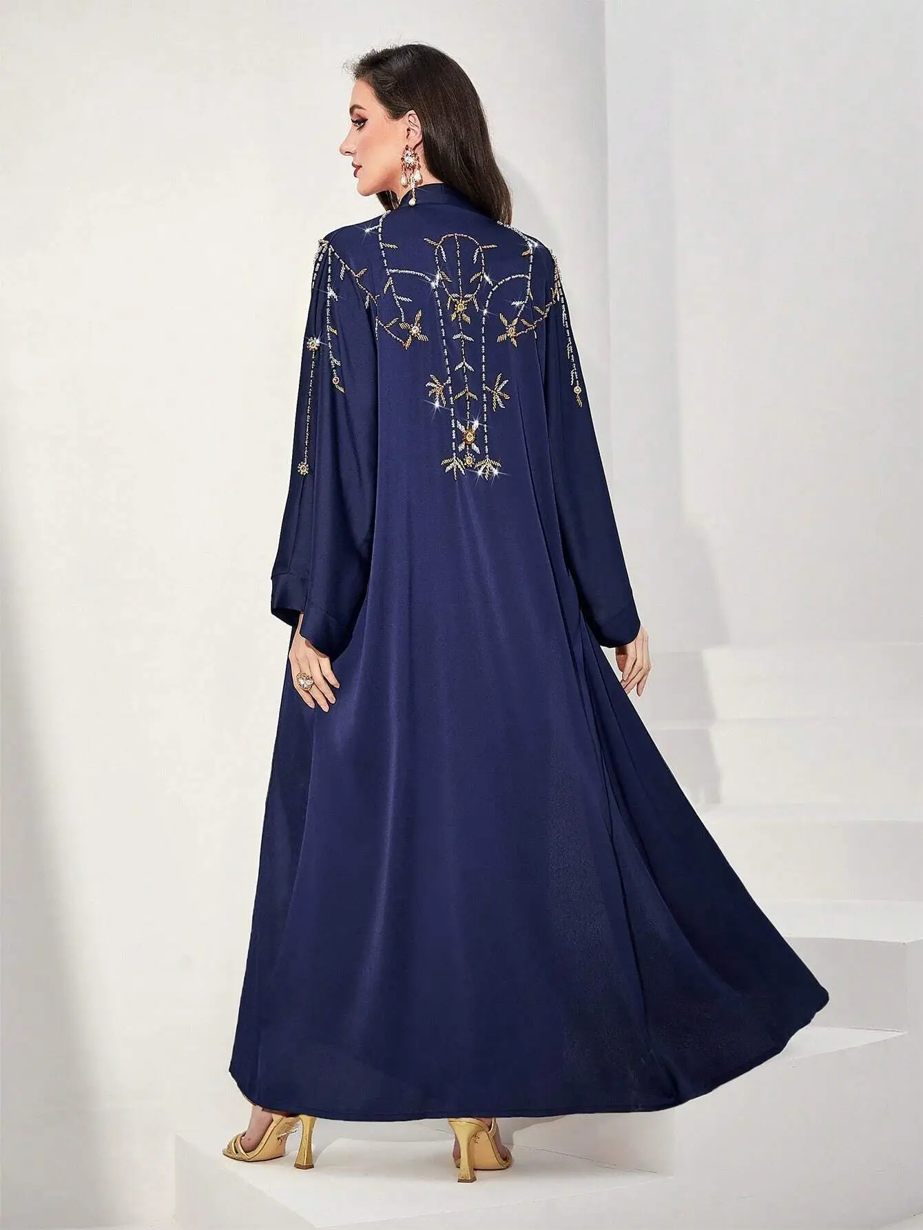 Eid Diamond Abaya for Women Jalabiya Dress Muslim Caftan Arab Morocco Kaftan Abayas Long Dresses Robe Woman Ramadan Vestidos