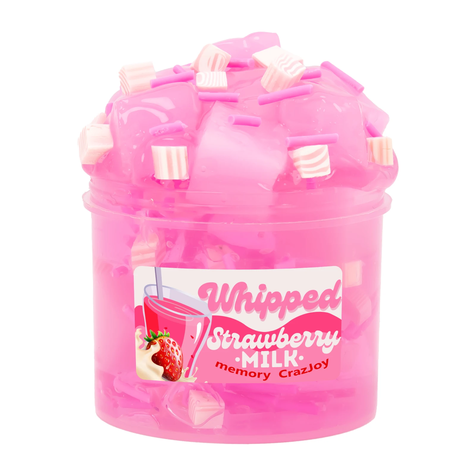 2,37 Unzen Jelly Cube Crunchy Crystal Slime Set Klarer klebriger Schleim DIY Nicht klebriger dehnbarer Schlamm Partygeschenke Geburtstagsgeschenk