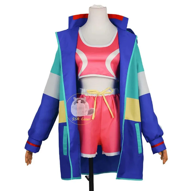 25COSShizuka Mikazuki Cosplay Zom 100 Shizuka Mikazuki Cosplay disfraz cubo lista de los muertos uniforme chaqueta traje Halloween Cos