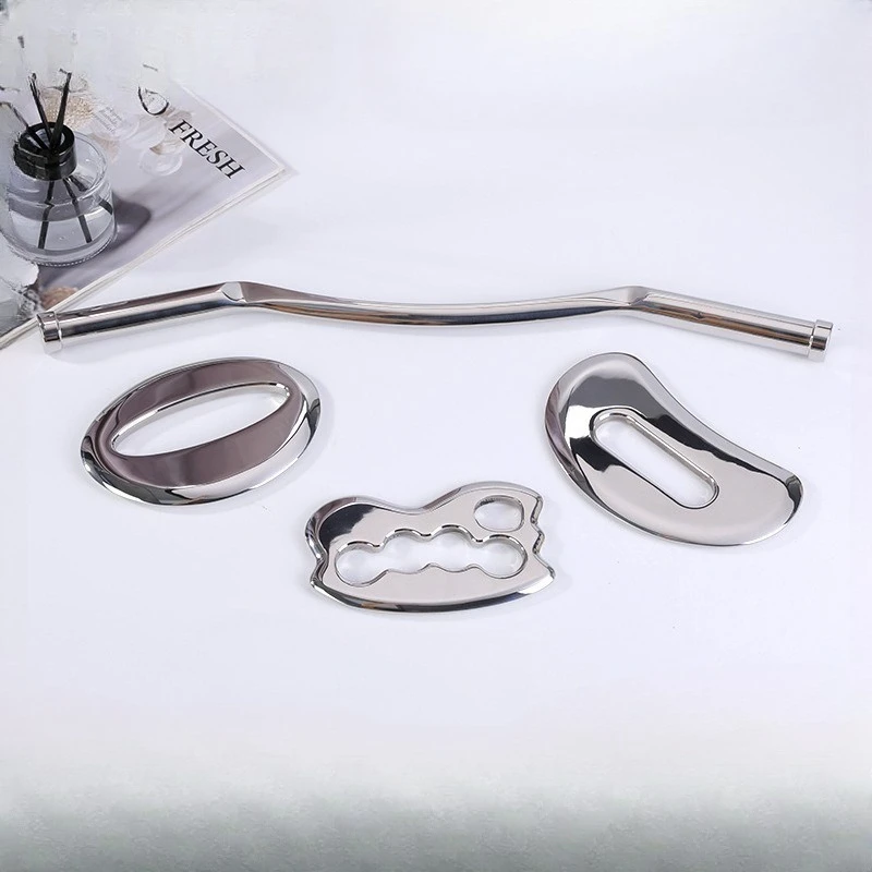 Portable Fitness Stainless Steel Muscle Fasciotome Relaxation Meridian Brushing Dredging Board Therapy Scraping and Relaxation
