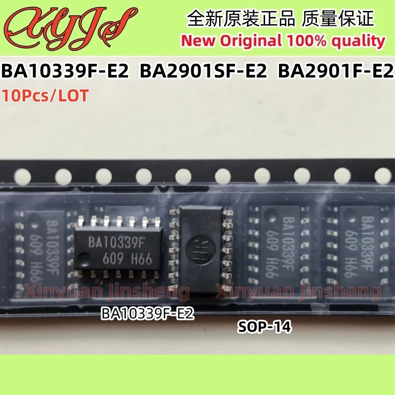 10Pcs BA10339F-E2 BA10339F BA2901SF-E2 2901S BA2901SF BA2901S BA2901F-E2 BA2901F BA2901 SOP-14 Ground Sense Comparator 100% New