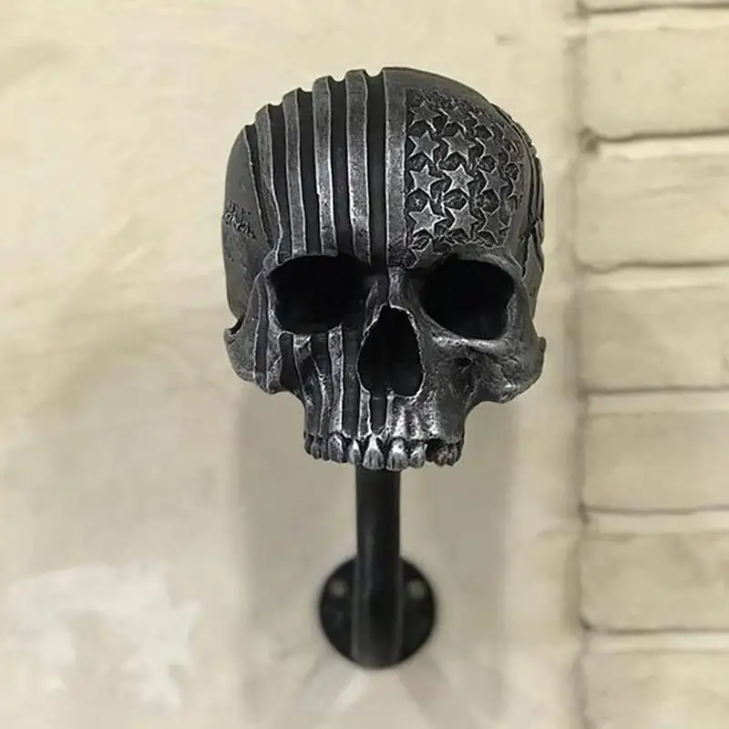 

Creative Skull Motorcycle Helmet Holder Wall Mounted Adult Helmet Hanger Coat Storage Rack Bicycle Helmet Holder Car Accessories