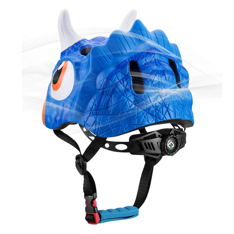 ROCKBROS Kids Helmet Cartoon Boys Girls Safety Scooter Cycling Bike Helmet Safety Kids Dinosaur Mtb Road Bicycle Kids Helmet