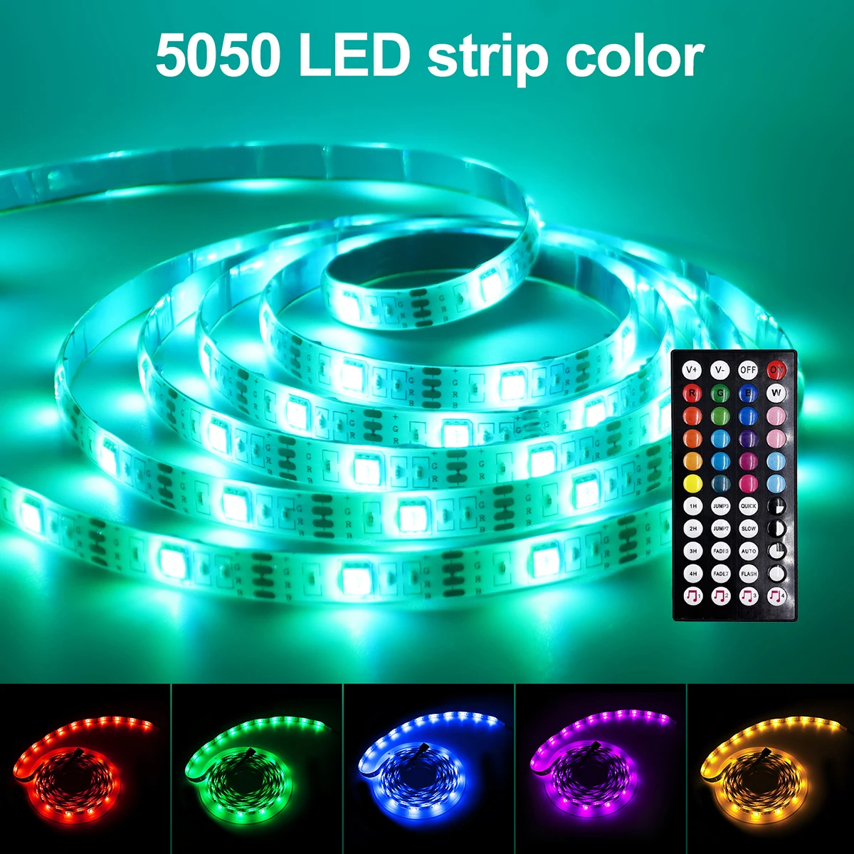 Bluetooth WiFi LED RGB Strip Lights Color Changing 5050 30LED 576LED Lights Flex Ribbon Luces for 5V USB TV BackLight Room Decor