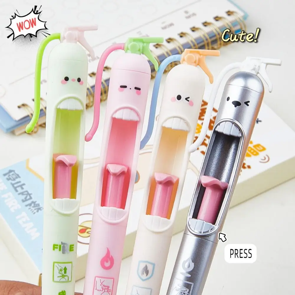 4Pcs Creative 0.5mm Relax Switch Pens Smooth Writing Anti-Anxiety Fidget Clicker Gel Pen Study Tool for Exam Prep