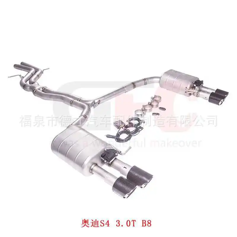 

Suitable for Audi S4 S5 B8 3.0T 2016-2019 changed to GFC middle and end electronic valve exhaust sound wave