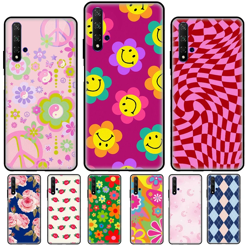 Peacr N Luv Flower Power Slumber Party For Huawei Nova 5T 2 3 2Z Case For Huawei Y5 Y6 2017 2018 Y9 Y7 2019 Y6P Y5P 2020 Cover