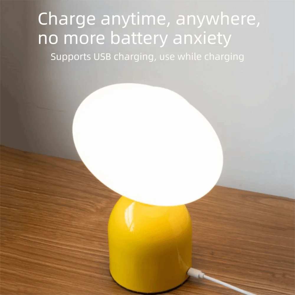 タッチ式調光ナイトライト-type-c充電式-モダンミニマリストテーブルランプ-クリエイティブ装飾漫画デザイン