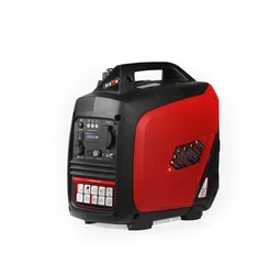 AC220V 80cc 4L 2kw Portable Silent Inverter Generator,Hand Pull Start,Digital display,Outdoor Camping Power Supply