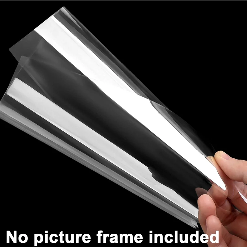 ABNP 50Pcs Clear Acetate Sheets Transparent Plastic Sheets Heat Embossing Cards For DIY Scrapbook Photo Frames