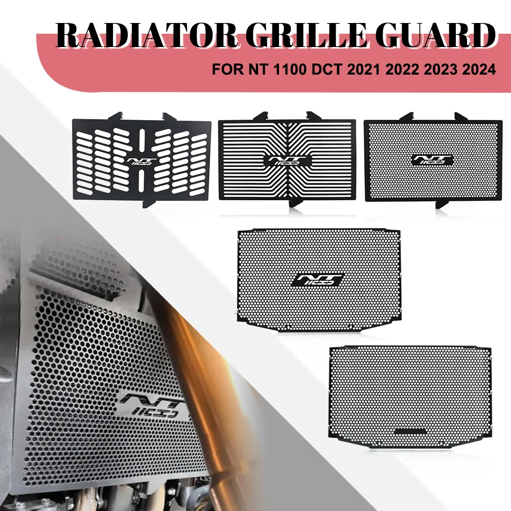 

For Honda NT 1100 DCT 2021 2022 2023 2024 Motorcycle Aluminum Radiator Guard Grille Protector Cover 2025 NT1100 NT-1100