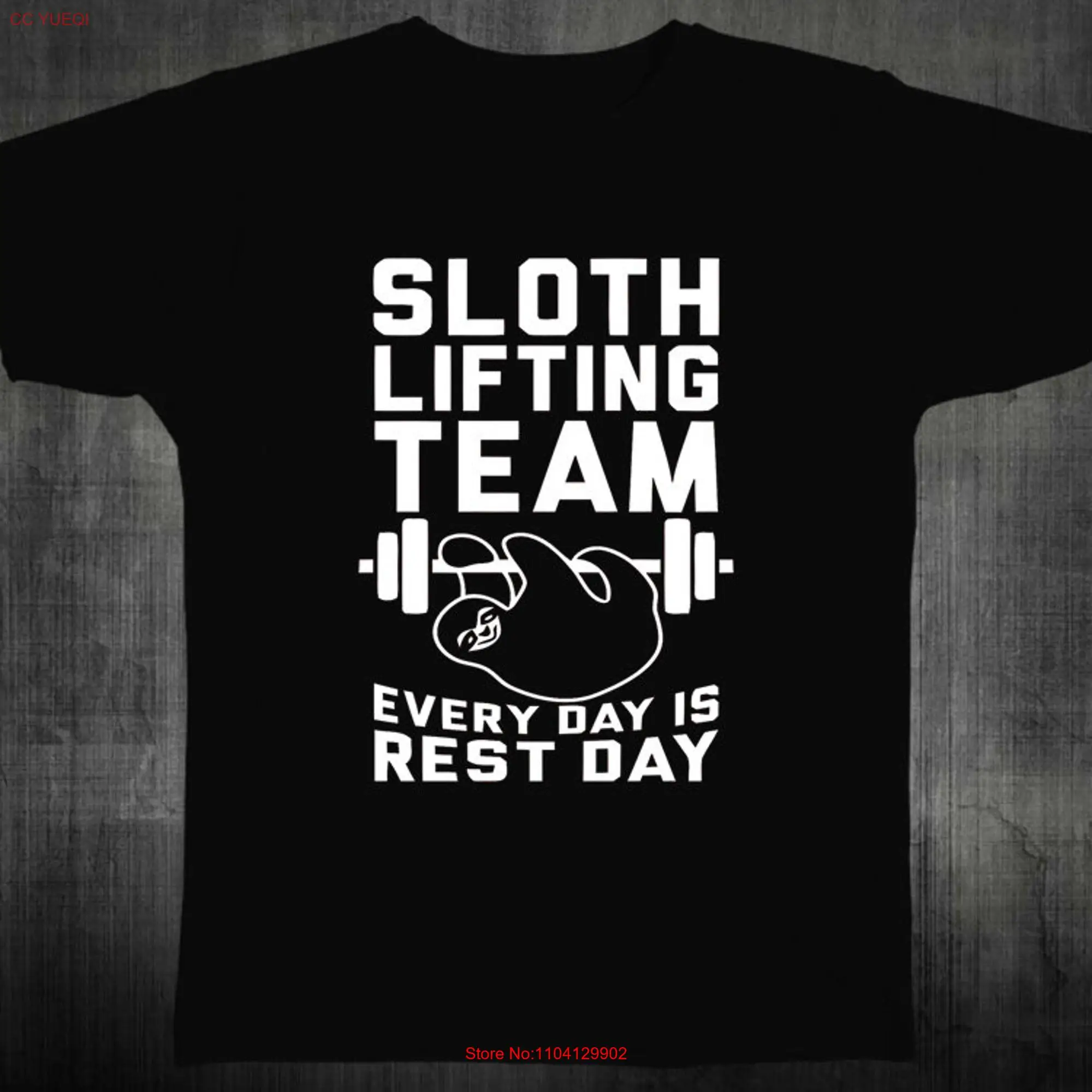 Sloth Lifting Team T Shirt long or short sleeves