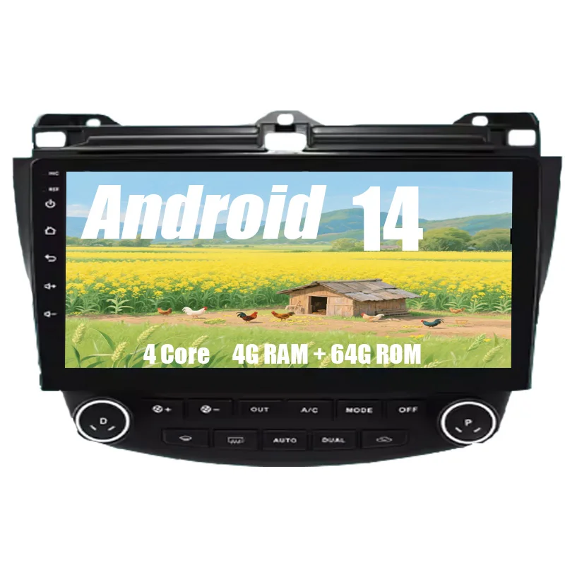 

Android car radio for Honda ACCORD 7 2003-2007 stereo screen Carplay Android Auto Bluetooth GPS Navigation FM radio 9’’ [4+64G]