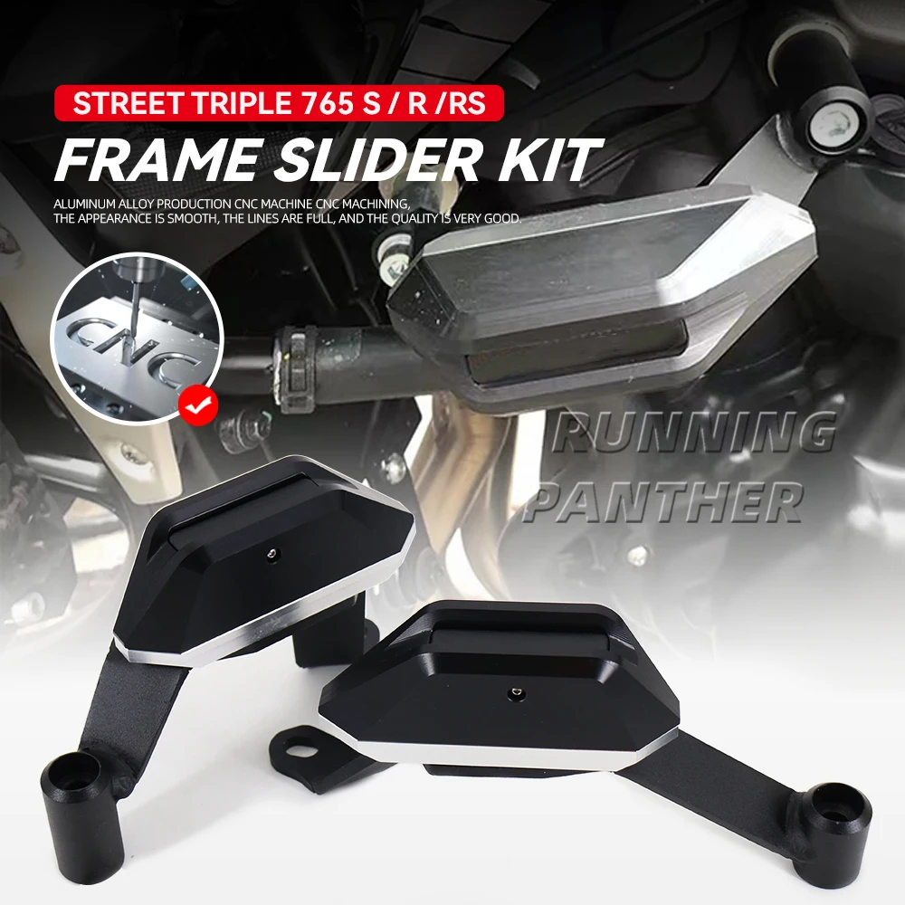 For Street Triple 765S 765R 765RS RS765 675Rx 675R Motorcycle Engine Guard Anti Crash Frame Slider Kit Falling Protector Cover