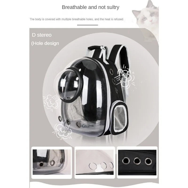 Space Capsule Pet Cat Backpack Clear Out Carrying Bag Cat Supplies Box Satchel Dog Backpack