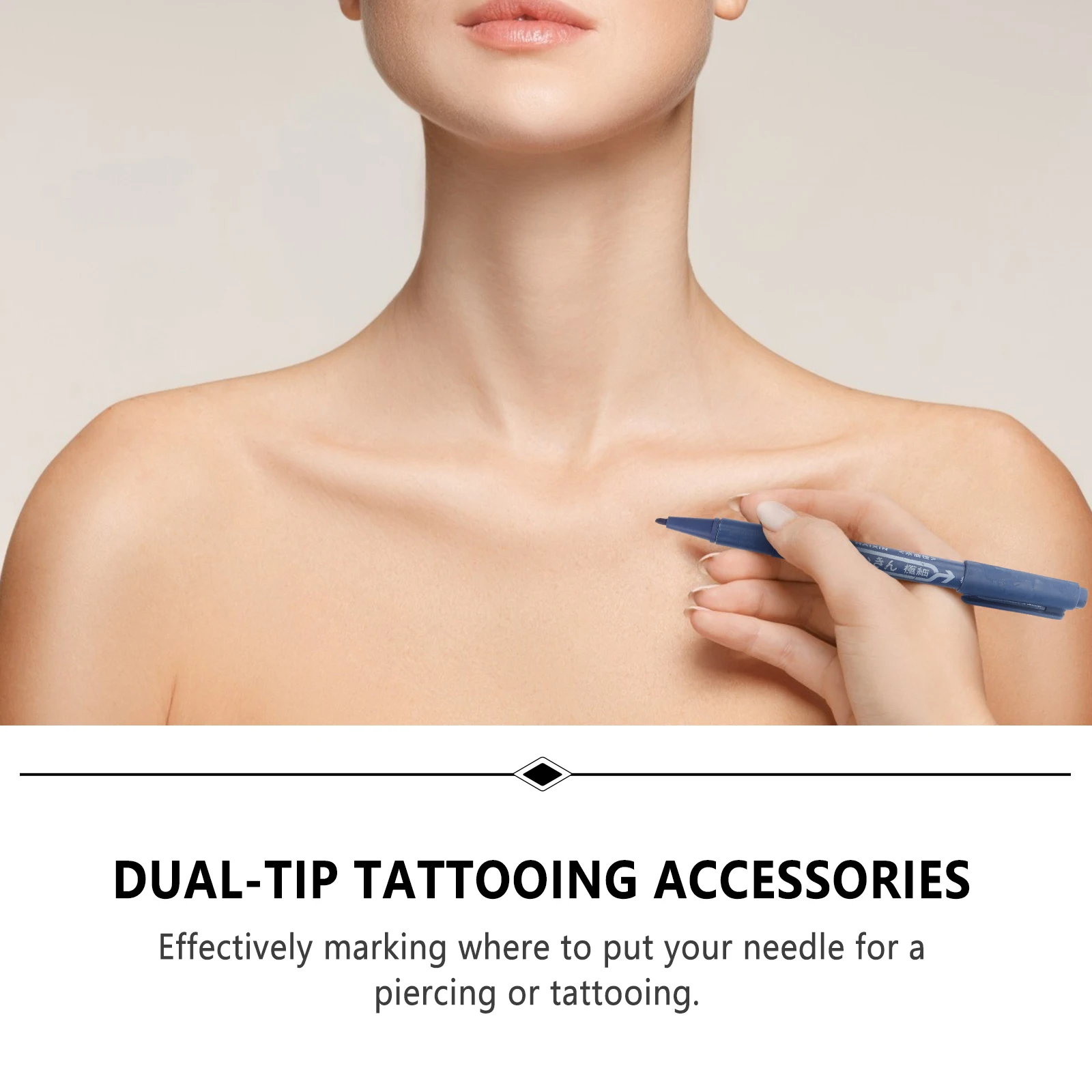 

10 Pcs Tattoo Painting Brush Oil Ink Marker Pen Double Heads Dual Tip Non Toxic Long Lasting Vivid Color Art Supplies