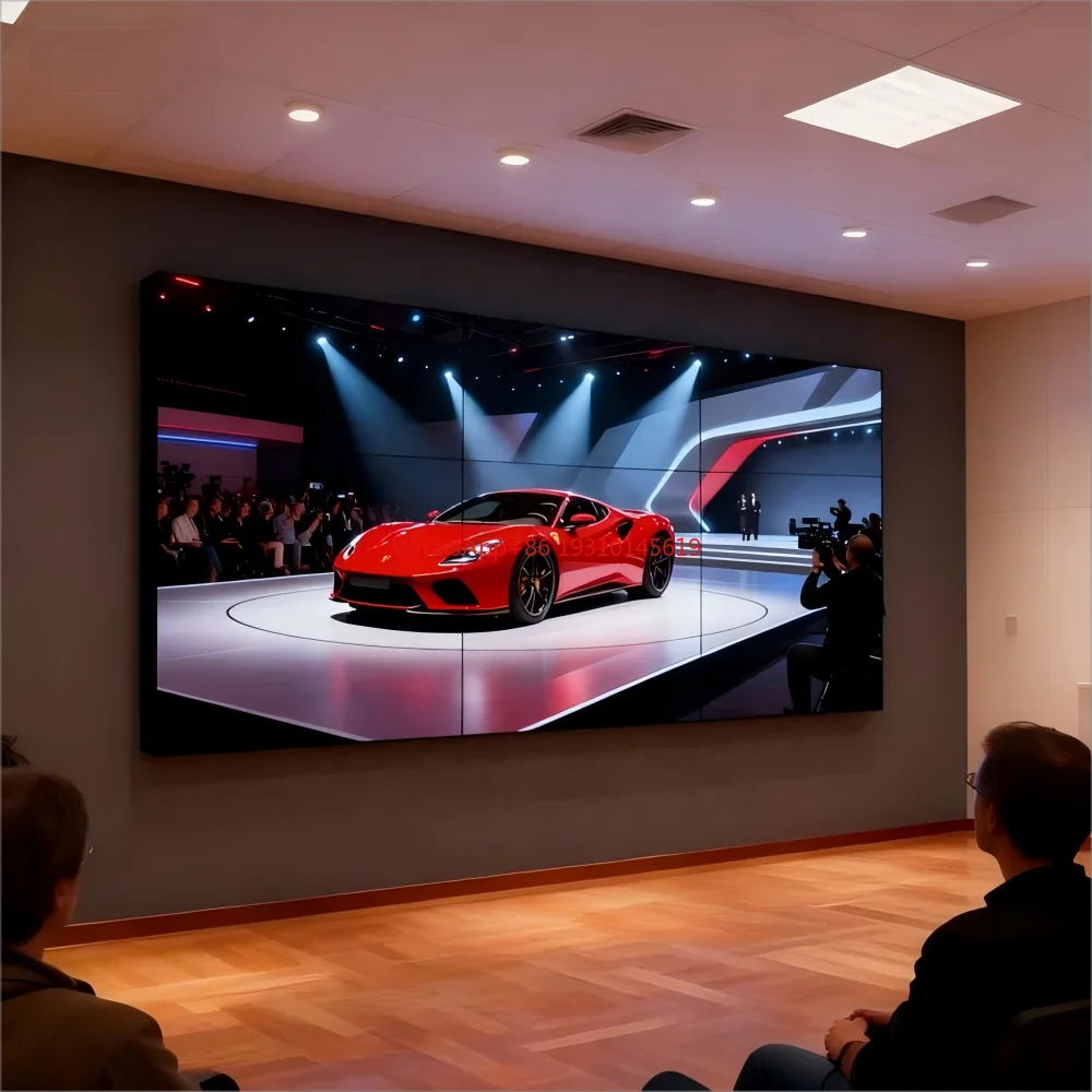 

55-дюймовый ЖК-экран 4K с узкой рамкой для видеостен 3x3/4x4 для рекламных видеостен в торговых центрах с анимацией
