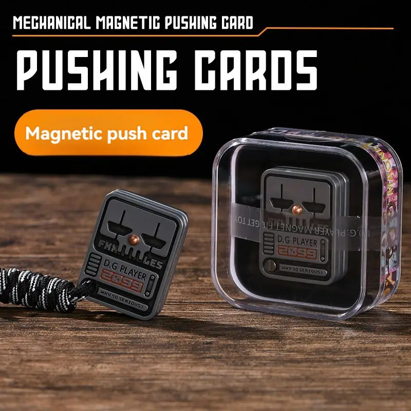 

Картка для снятия стресса на палец с механической магнитной игрушкой в бесконечном положении, бесшумная, EDC (повседневная переноска) из нержавеющей стали