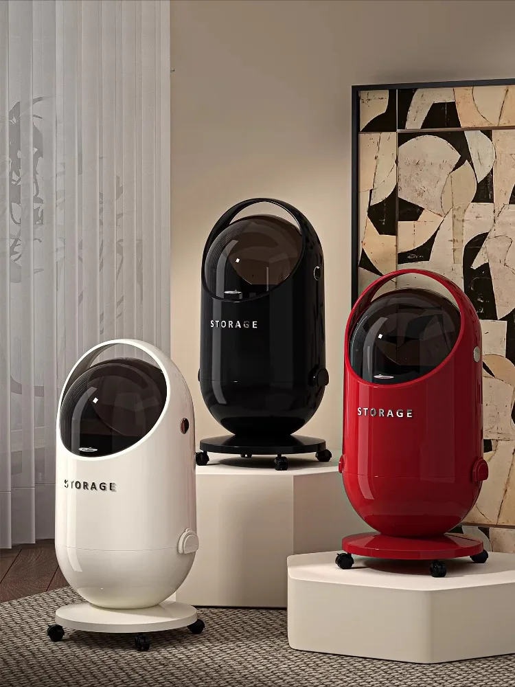 Trash Can Living Room Household Large-capacity New Bedroom Light Luxury High-end Wheel Flip Basket Waste Bins Мусорное Ведро