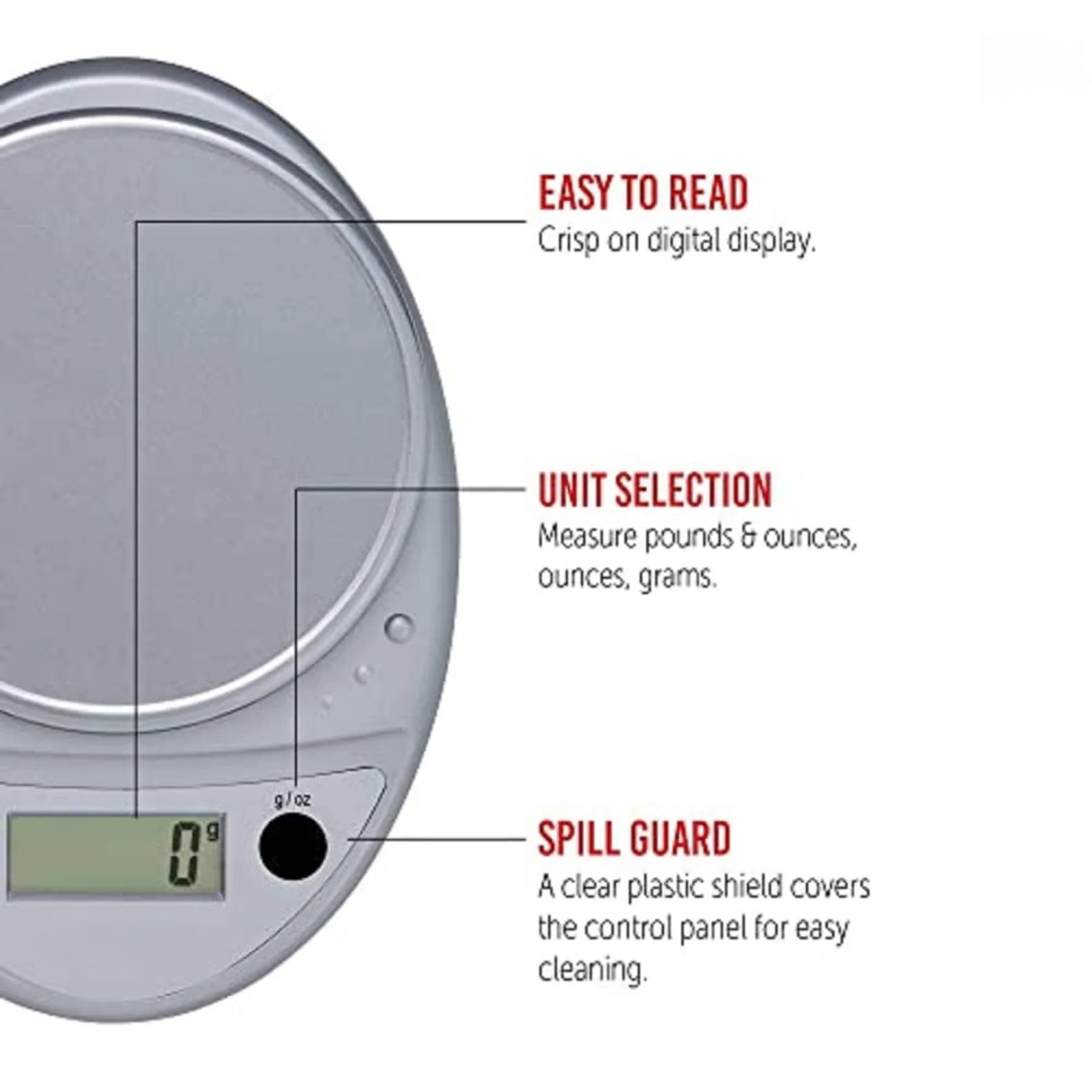 Комплект для кухни и ванной комнаты — цифровые кухонные весы P115C, хромированные, вместимость 11 фунтов и тонкие стеклянные весы для ванной комнаты B180SB