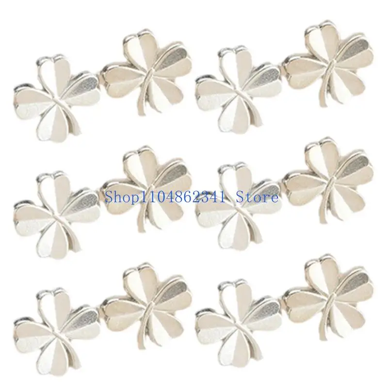 

5asd Clovers Waist Tightener Removable Waist Pin 3/6Set Nonsewing Plated Color For Women and Girl Waist Decorative Accessories