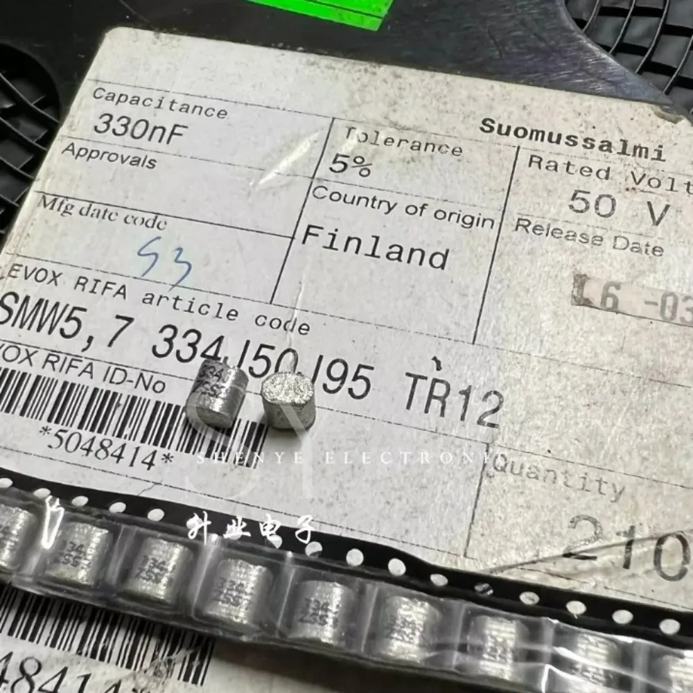 

10pcs/lot RIFA SMW5.7 SMD2220 0.33uf 50V 330nF u33 334 J Brand New Surface Mount Film Capacitor