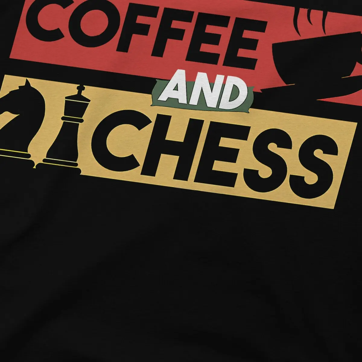 Coffee And Chess Essential Hip Hop TShirt Chess Design Casual Polyester T Shirt Hot Sale T-shirt For Men Women image 4
