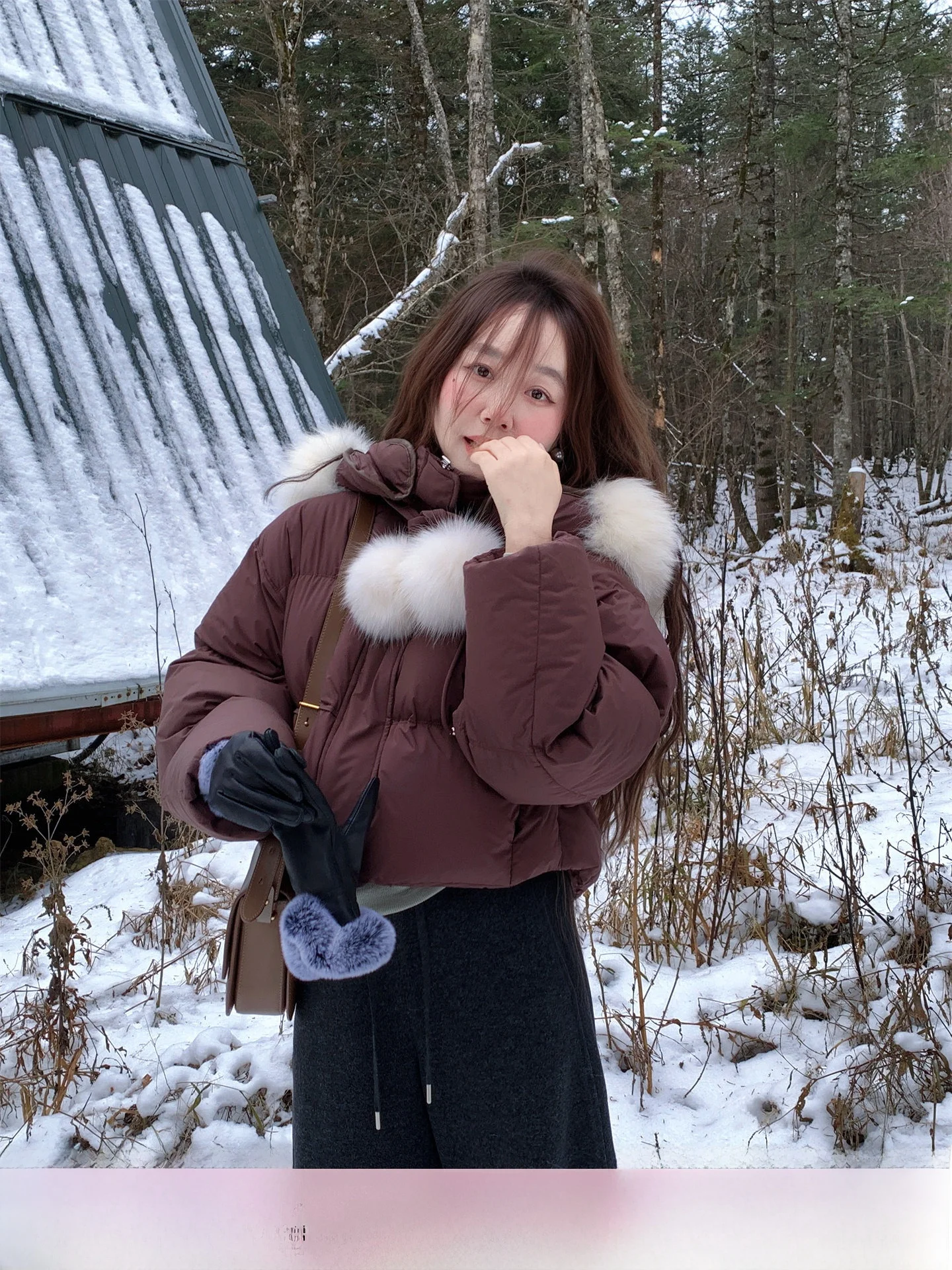 

TheWangs Women's ort Puffer Jaet 90 White Du down Fur Collar Warm Casual Sle Thiened Winter Outerwear Coat