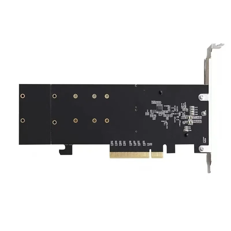 PCIE3.1 X8 dual M.2 hard disk expansion card ASM18 12 supports NVME protocol full speed expansion card