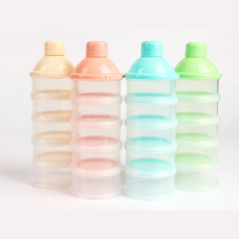 Five-Layer Detachable Infant Milk Powder Container, Rice Cereal Box, Snack Box, Milk Powder Storage Box, Milk Powder Compartment