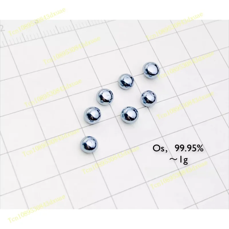 Single-sided convex mirror surface, precious metal, osmium beads, metal osmium, osmium molten beads, osmium