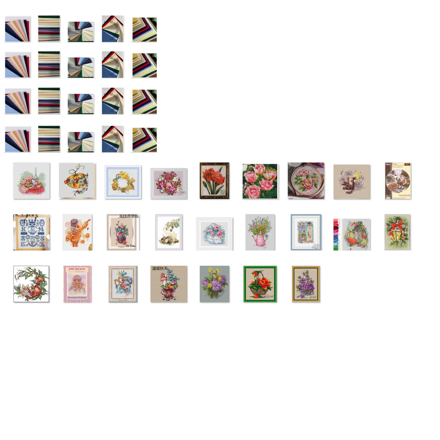 

Специальная вышивка крестиком из чистого хлопка, белый набор для вышивки крестом - Зимний рождественский венок 31-27