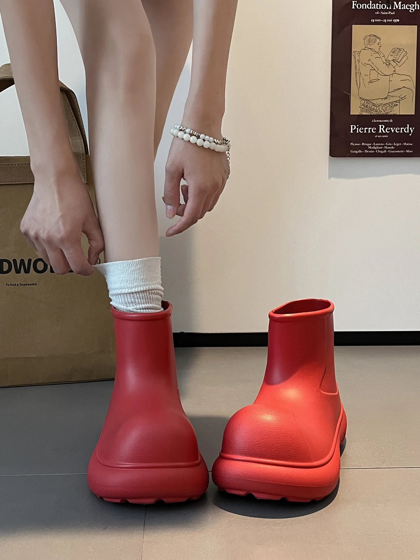 

Cute Thick Bottom Short Rain Boots Women's Fashionable Outdoor Wear 2026 New Summer Versatile Heightening Waterproof Non-slip...