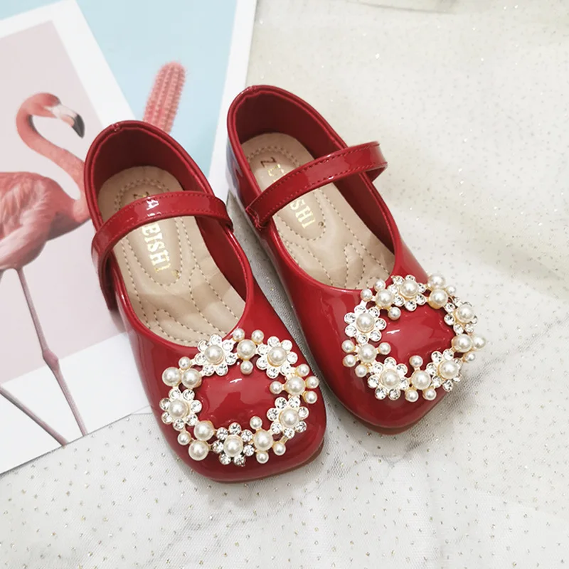 Baby Flower Girls Shoes Little Girls Sparkle Sequin Princess Flats Kids Birthday Party Dress Shoes Casual School Ballerina Shoes