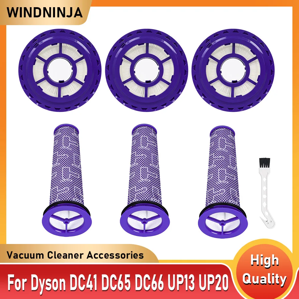

Запасные части для пылесосов Dyson DC41, DC65, DC66, UP13, UP20 Animal Multi Floor Ball: постфильтр, предфильтр, HEPA-фильтр.