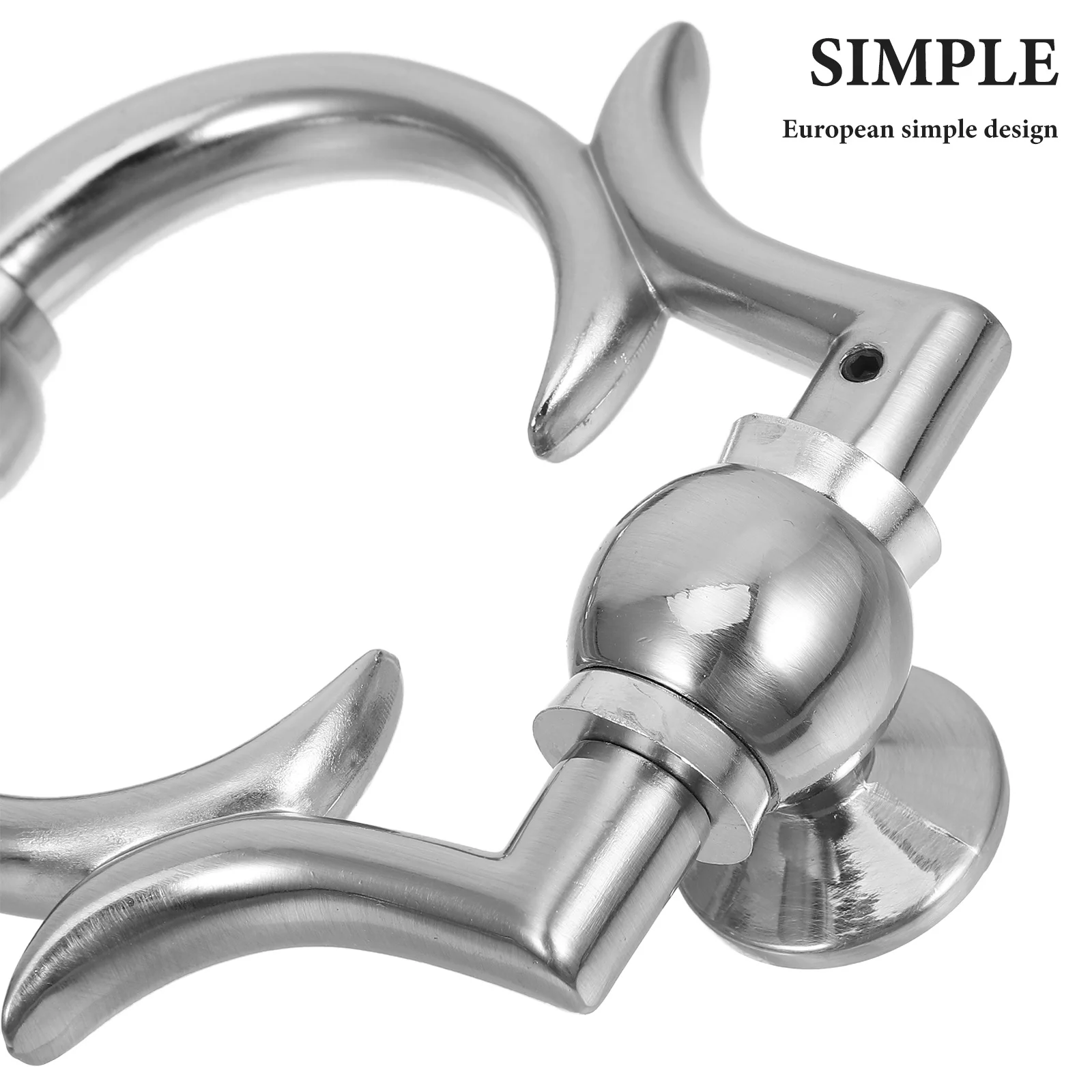 

Zinc Alloy Door Knocker Single Front Metal Knocker For Home Security Decorative European Style Exterior Door Hardware