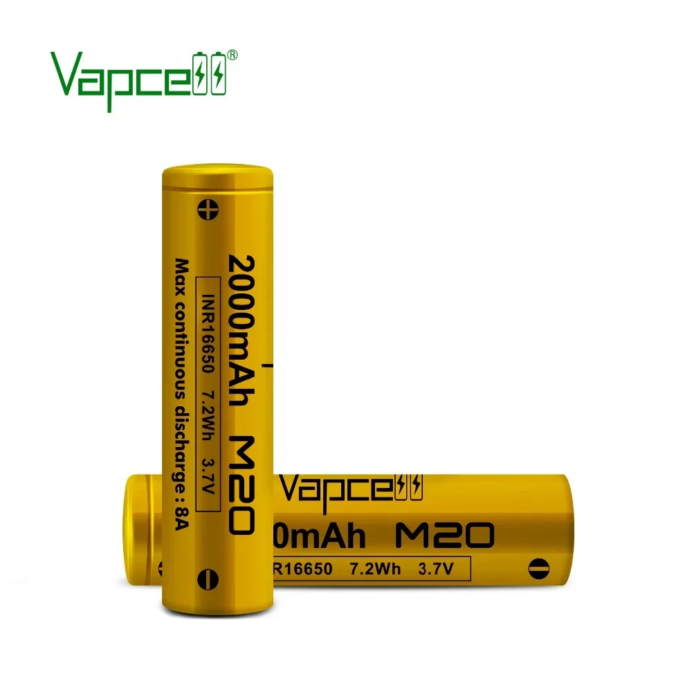 

Аккумуляторная батарея VAPCELL IMR16650, 2000 мАч, 8 А, 3,6 В, 3,7 в