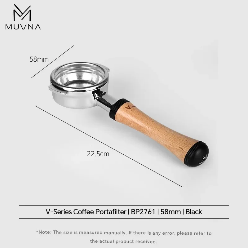 Muvna V-serie 58mm Koffiedistributeur Espresso WDT Distributie Portafilter Houder Doseerring Barista Gereedschap Cafe Accessoires