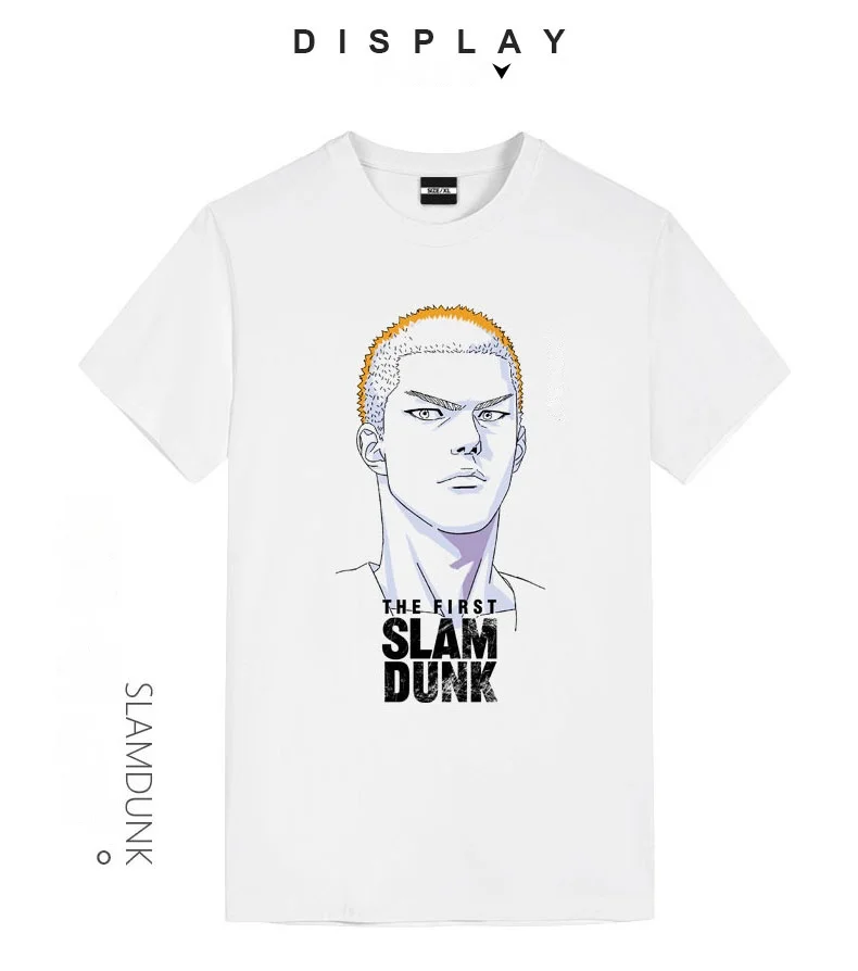 Slam Dunk Movie Joint Name T-shirt, SAKULAKI, Flower Road, Liuchuan Maple, Couple Look, Pure Cotton, Short Sleeve, Fashion Brand