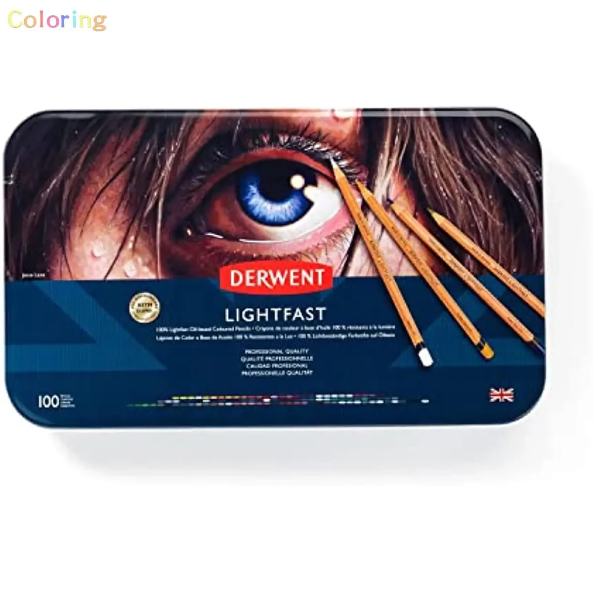 Derwent Lightfast Colored Pencils 12 24 36 72 100 Colors, Oil-based 4mm Wide
