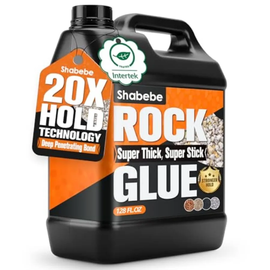 

Клей для камней и гравия Rock Glue для ландшафтного дизайна, 1 галлон, ультрапрочный клей для мульчи, связующее для гравия и камня, 100% водопроницаемый клей для гранулированного гравия