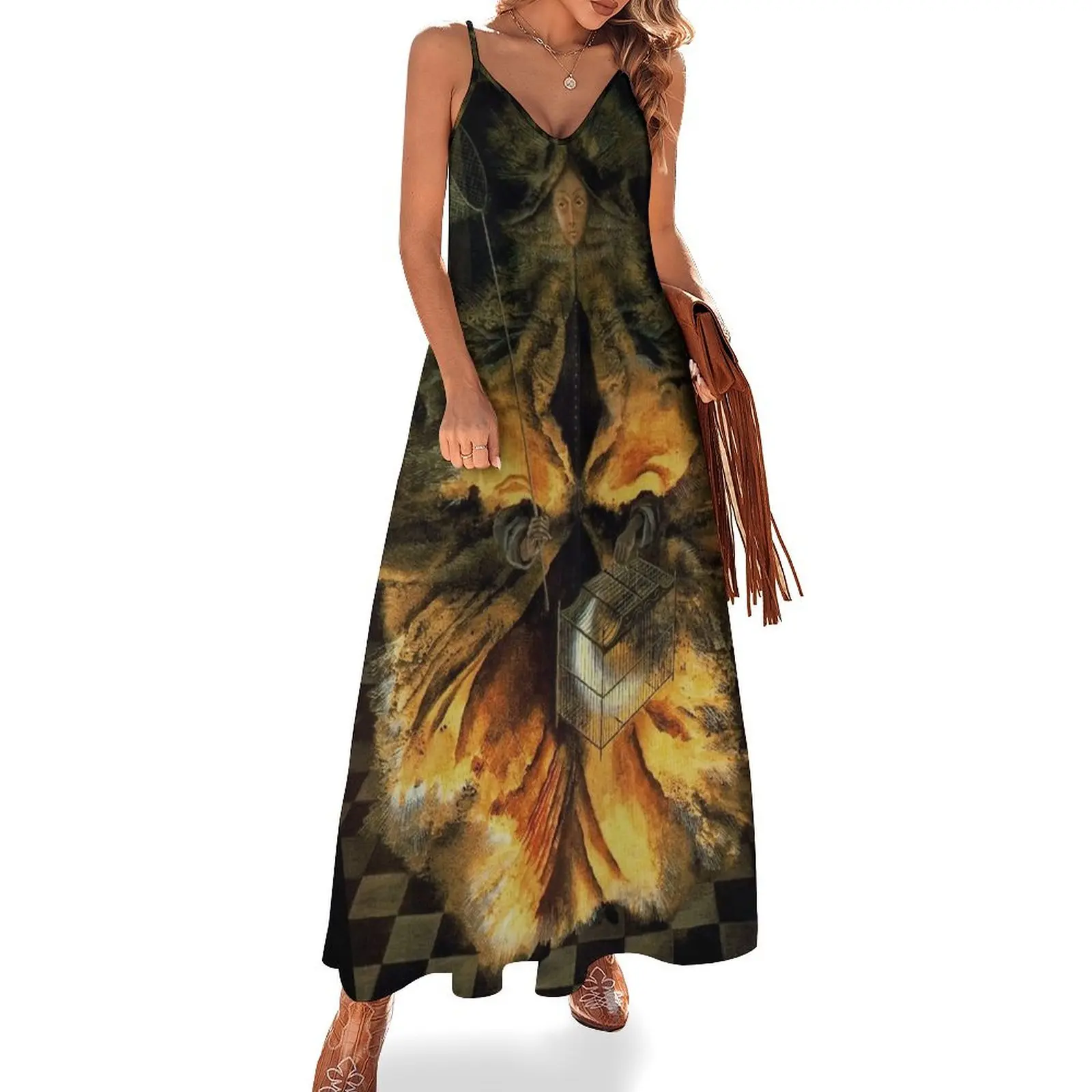 

Star Huntress by Remedios Varo Sleeveless Dress long sleeve dress women's fashion dresses sexy short dresses daring