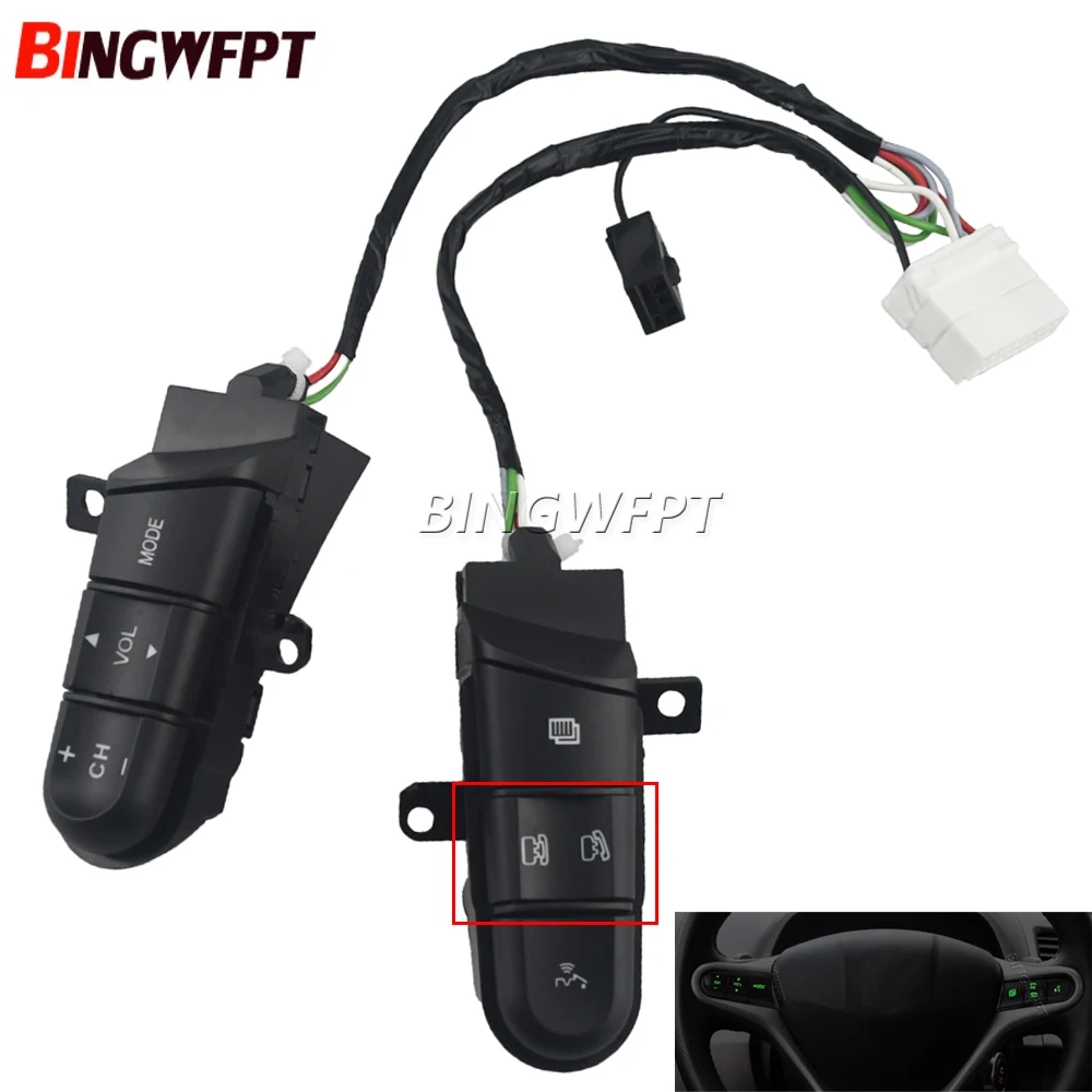 

NEW Steering Wheel Audio Control Switch 36770-SNA-A12 36770SNAA12 Cruise Switch For Honda Civic 2006 2007 2008 2009 2010 2011