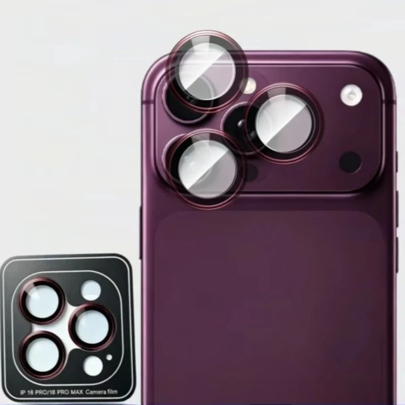 Für Apple iPhone 18 17 Pro Max Aluminiumlegierung Glas Kameraschutz für iPhone18 18Pro Max Positionierter Metallring Objektivfolie