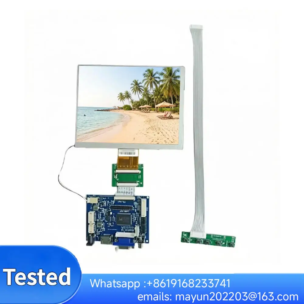 10.4-inch 800×600 4:3 LCD Monitor Module: A104SN03 V1, 60-pin TTL, with HDMI/VGA/AV Controller Board.