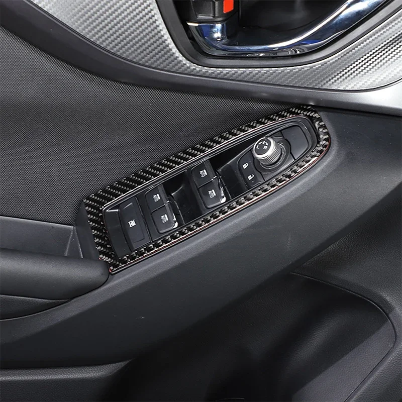 

Наклейка на рамку стеклоподъемника для Subaru WRX 2021 2022 2023 из мягкого углеродного волокна, автомобильные аксессуары для интерьера