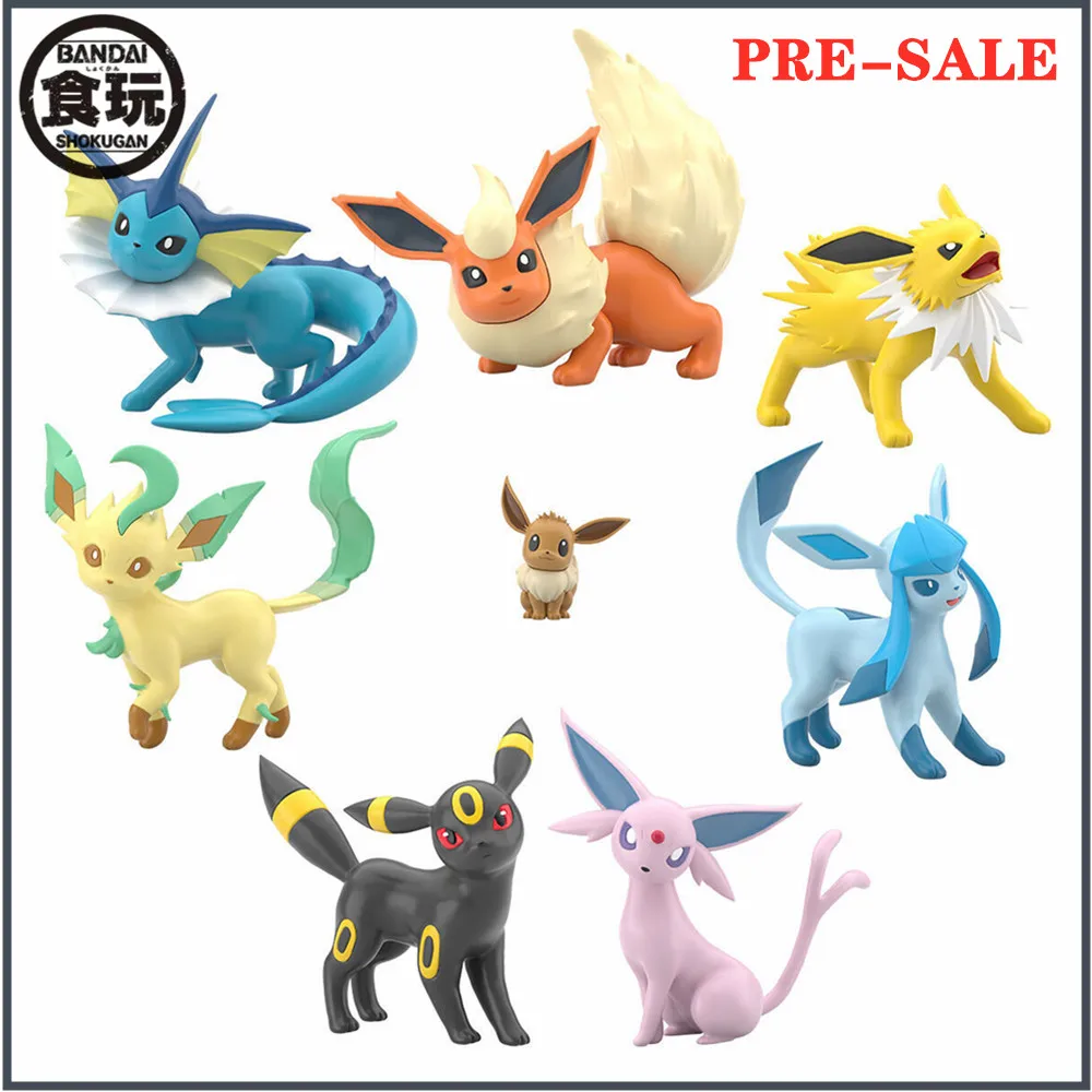 

Original Anime Bandai Figure Pokemon Eeveelution Toys PVC Action Figure Collector Cartoon Paldea Region Figurine Model Doll Gift