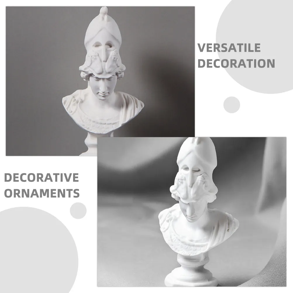 Athena Resin Sculpture Bust Classical Art Statue Home Decor Office Study Ancient Mythology Music Poetry Statue